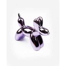 Red Violet Balloon Doggy Coin Bank