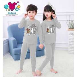 Summer Collection Kids Nigh Suits Pack Of 2 - Light Grey Color