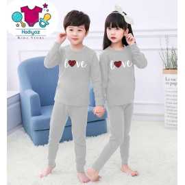 Blissful And New Summer Collection Kids Nigh Suits Pack Of 2 - Light Grey Color