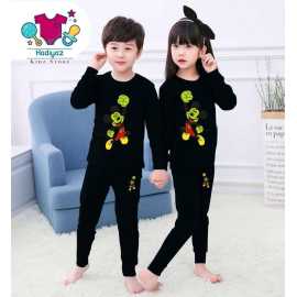 Wonderful Summer Collection Kids Nigh Suits Pack Of 2 - Black Color