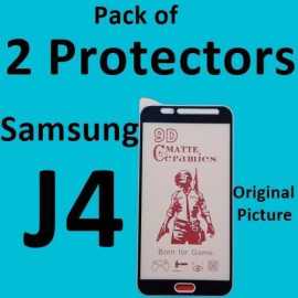 Samsung J4 9D/11D/21D Ceramic Matte Protector - Pack of 2 Protectors