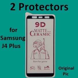Samsung J4 Plus/J6 Plus 9D-11D-21D Ceramic Matte Protector - Pack of 2 Protectors