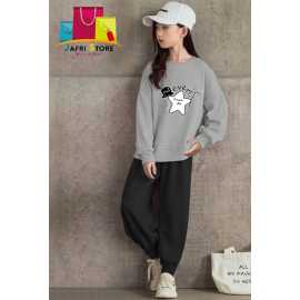 Summer Collection Kids Tracksuit For Girls - Original product - Gray & Black