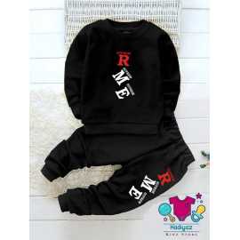 Well Formed Summer Collection Kids Suits - Black Shirt Black Trouser