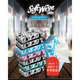 Pack of 8 Tissue paper Super Box (Buy 7 Get 1 Free)