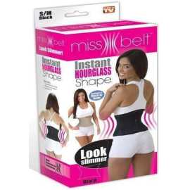 Miss Waist Slimming Belt Body Shaper For Women - Black