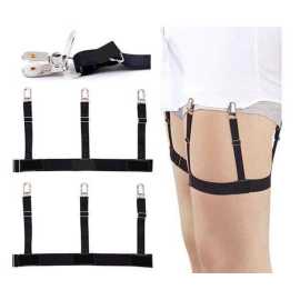 Men Shirt Stays Garter Suspenders Holder belt with 8 adjustment point