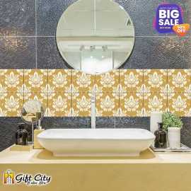 Golden Tile Stickers Pack of 48 Pcs. 12x12 cm