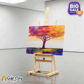 Colorful Tree Canvas Painting with Frame Wall Art for Home Decor 8x12 inch / 12x18 inch / 18x24 inch - Gift City CUV-211