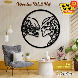 Free 4 Butterflies Venom VS Robot Decorative Wooden Wall Panels