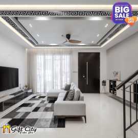 Black Mirror Tile Sticker Acrylic Border  80 Pcs 60*60mm