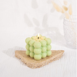 Pastel Green Bubble Candles Set,  Bubble Candles