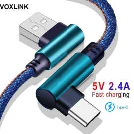 VOXLINK Fast Charging USB Type-C Cables 1m Denim Blue