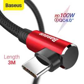 Baseus USB Type C Elbow Cable - 3Meter