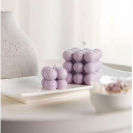 2 PCs, Pastel Purple Bubble Candles Set