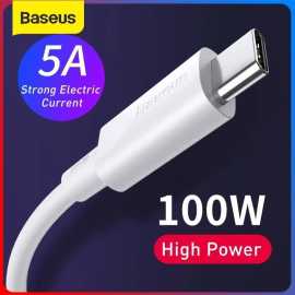 Baseus PD USB  Type-C Charging Data Cable - 100W - White