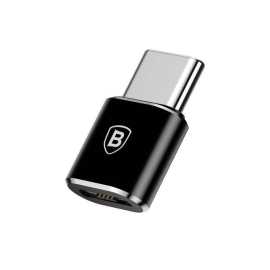 Baseus Mini Micro USB Female to Type-c Male Adapter Converter - Black