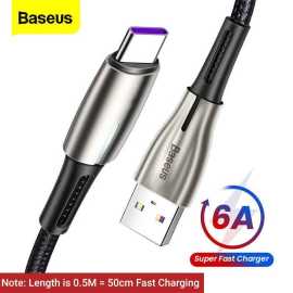 Baseus USB Type C Super Fast Charging Cable - 50cm