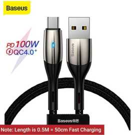 Baseus USB Type-C Horizontal Charging Data Cable 100W - 50cm