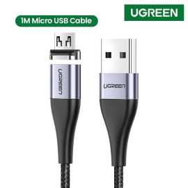 UGREEN Magnetic 3A USB Micro Fast Charging Cable Black