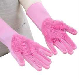 Kitchen Cleaning Gloves Soft Silicon - 1 Pair