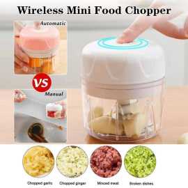Wireless Electric Chopper Mini Grinder 250ml USB Charging And  Rechargeable