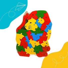 3D Jigsaw Puzzle Game Wooden - Lion