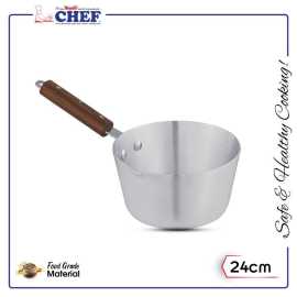 Chef 24 Cm Metal Finish Aluminum Milk Pan/ Sauce Pan For Tea - Mp-05