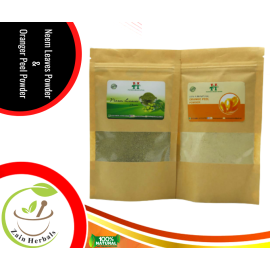 Zain Herbals | Orange Peel Powder 125G & Neem Acne Mask 125G