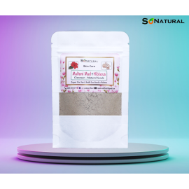 SoNatural Multani Mitii & Hibiscus Powder - Mud Face Mask- Cleanser - 100G