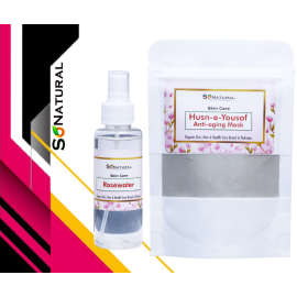 SoNatural - Husan E Yousaf Anti-Aging Mask 60G & Rosewater - 120Ml
