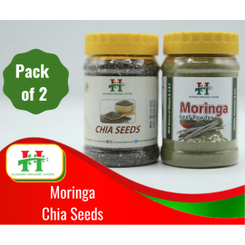 Husnain Organic Store - Chia Seeds & Moringa - 200G