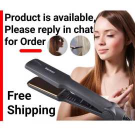 Kemei - Professional Hair Straightener Straightner With Temperature Control Up To 220 C