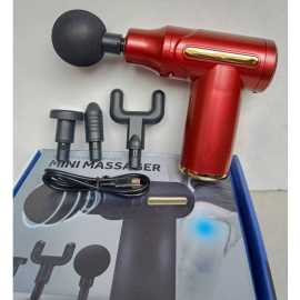 Mini Deep Tissue Massager Imported  Facial Gun  - Red Colour