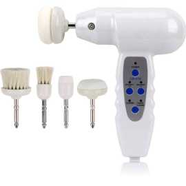 5 In1 Facial Scrub Machine Electric Rotating Brushes Facial Wash Cleansing Equipment Skin Cleanser Face Care Massager