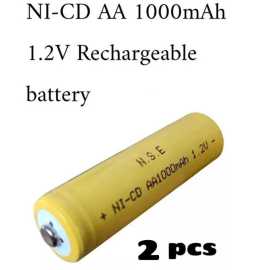 Multiuse 2 Pcs Rechargeable Battery For Trimmer Shaver Epilator - 1.2V Aa 1000Mah