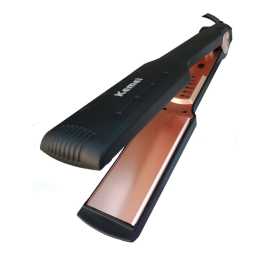 Kemei - Professional Hair Straightener Brush - Black