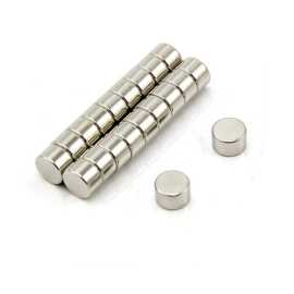 Pack of 10 Small Round Super Strong Neo-Dymium Magnets Size 8X1Mm