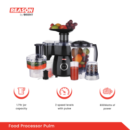 Reason by Orient - Food Processor Plum 700W Black RS-F7010