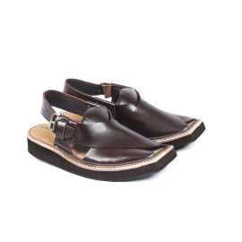 Amani Maqdur Peshawari Chappal For Men - Brown