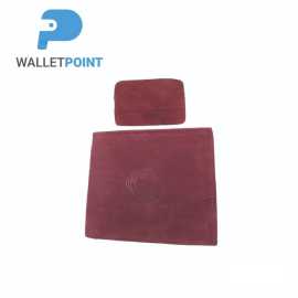 Elephant Leather Wallet For Men - Maroon