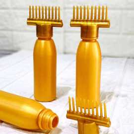 Pack of 2 Hair Oil Bottle With Comb for Oiling, Coloring and Massage - 130Ml