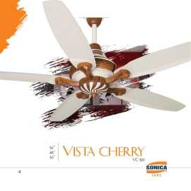 Sonica - Vista Cherry Ceiling Fan VC-120 - 56"