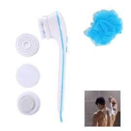 5 In 1 Electric Shower Brush Spin Spa Multi-Functional Long Handle Bath Scrubber