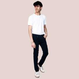 Noah Skinny Fit Jet Black Jeans
