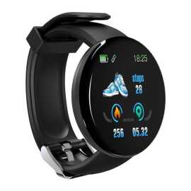 D18 Smartwatch IP65 Waterproof - Black
