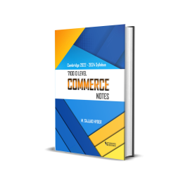 O Level Commerce 7100 Notes For 2022-2024 Exams By Sir Sajjad Hyder