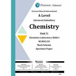 Pearson Edexcel Ial Wch03 Chemistry Unit 3
