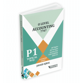 O Level Accounting 7707 Paper 1 Topical Mcqs New 2023 Syllabus