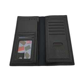 Luxury Men Ultra-Thin Long Wallet Woven Pattern Multi-Card Male Clutch